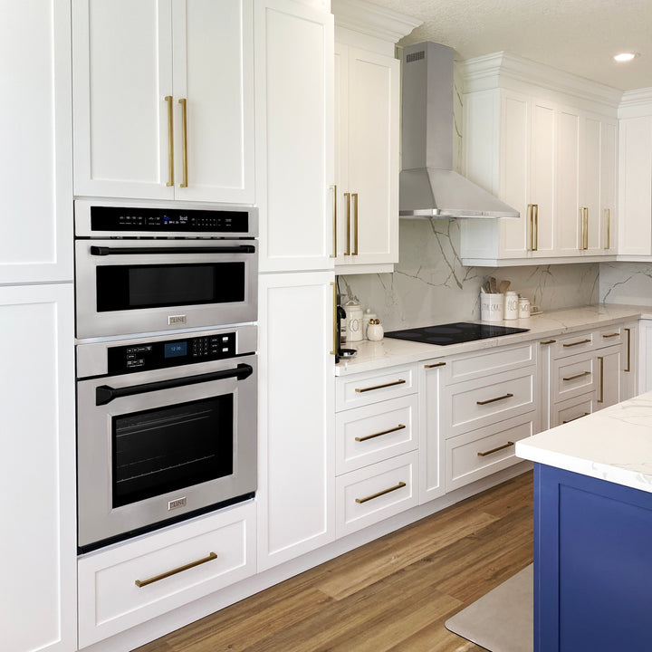 ZLINE 30" Autograph Edition Single Wall Oven with Self Clean and True Convection in Fingerprint Resistant Stainless Steel AWSSZ-30