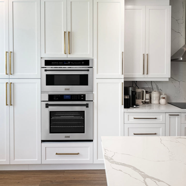 ZLINE 30" Autograph Edition Single Wall Oven with Self Clean and True Convection in Fingerprint Resistant Stainless Steel AWSSZ-30