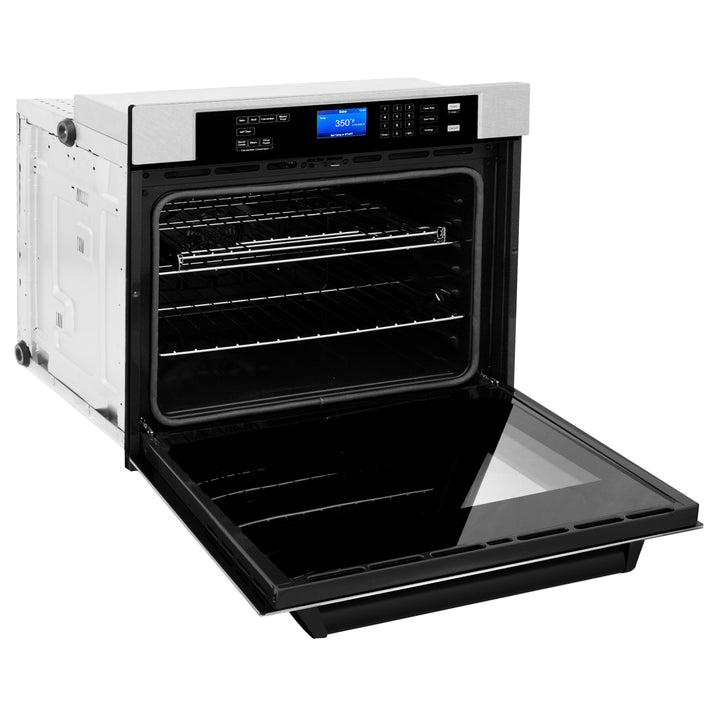 ZLINE 30" Autograph Edition Single Wall Oven with Self Clean and True Convection in Fingerprint Resistant Stainless Steel AWSSZ-30