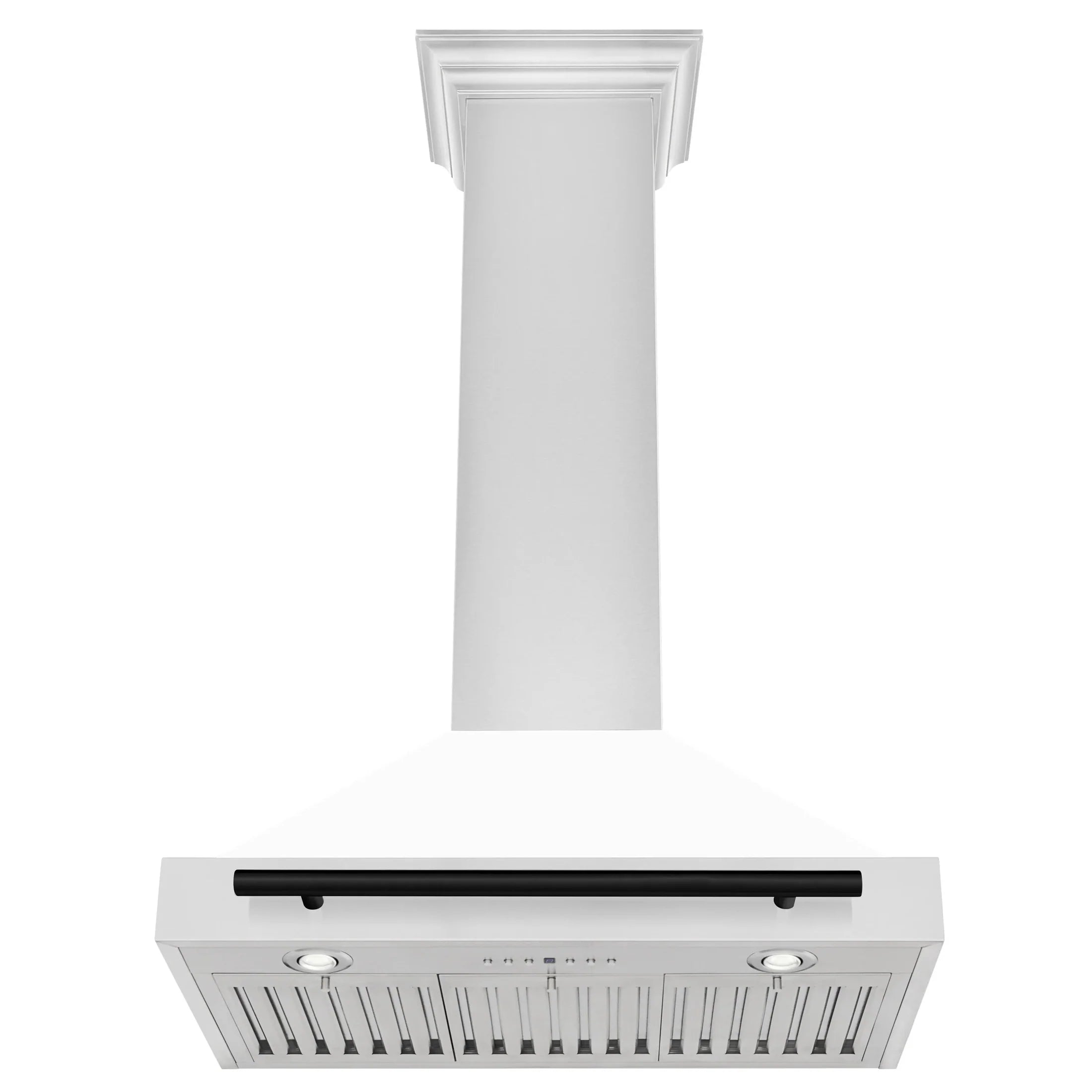 ZLINE 30" Autograph Edition Stainless Steel Range Hood with White Matte Shell
