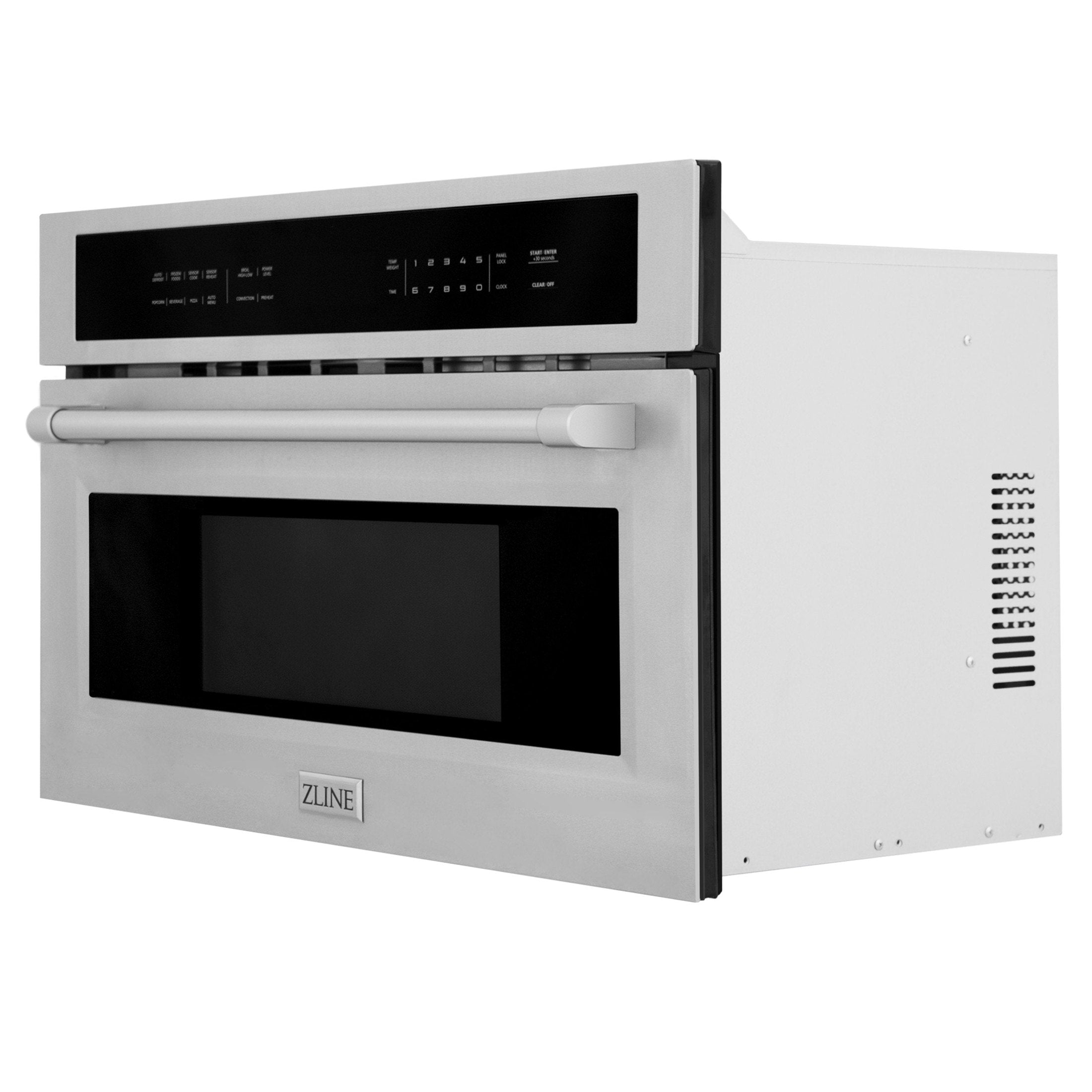 ZLINE 30 Inch wide, 1.6 cu ft. Built-in Convection Microwave Oven in Stainless Steel with Speed and Sensor Cooking