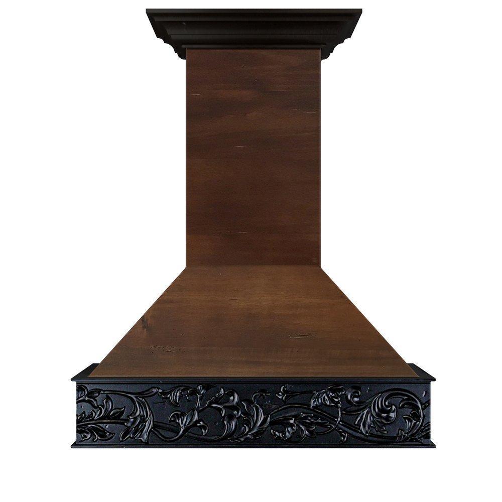 ZLINE 36 in. Wooden Wall Mount Range Hood in Antigua and Walnut