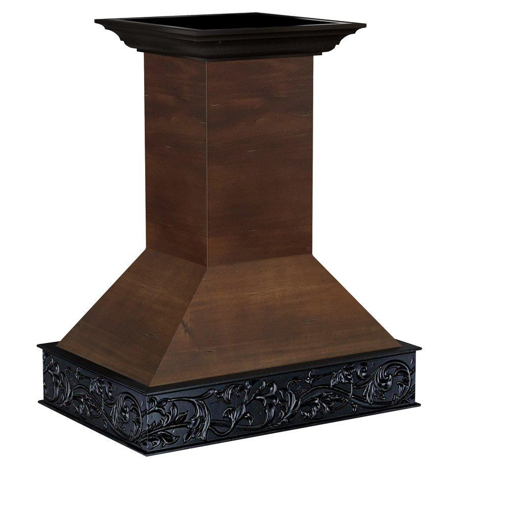 ZLINE 36 in. Wooden Wall Mount Range Hood in Antigua and Walnut