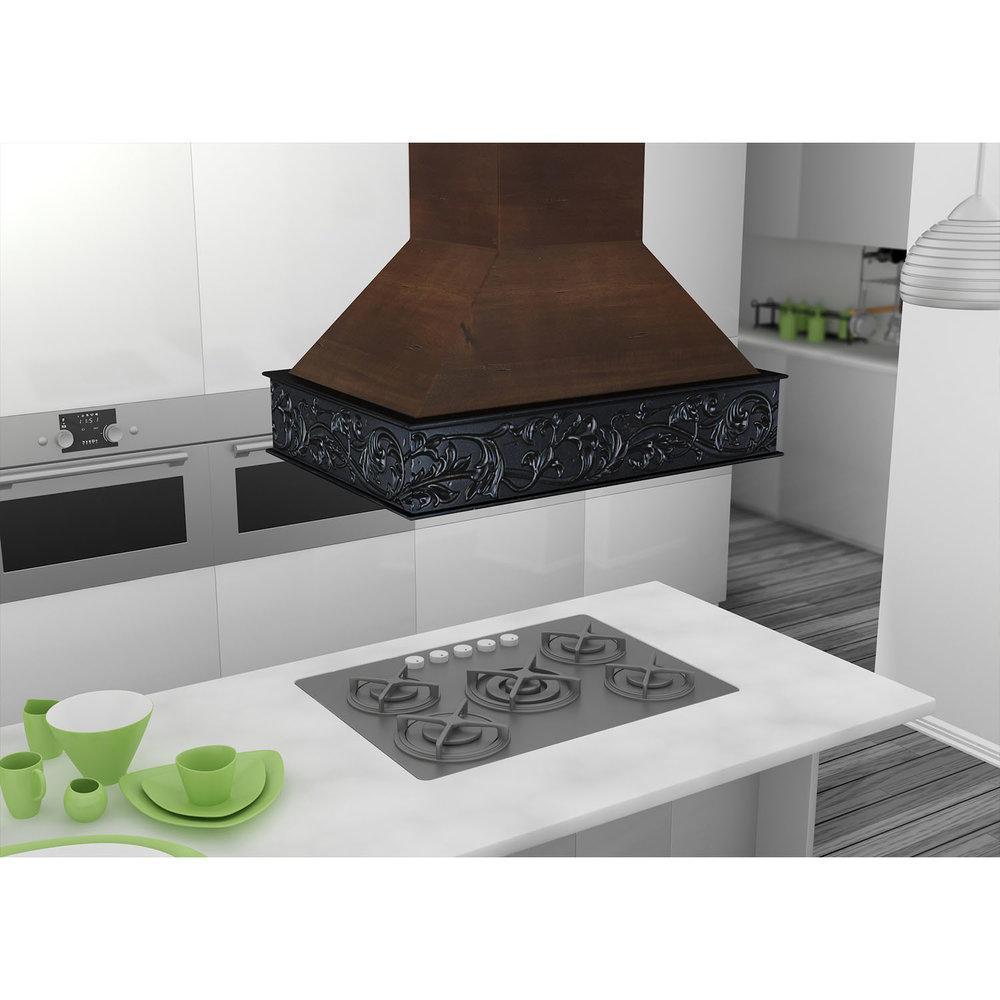 ZLINE 36 in. Wooden Wall Mount Range Hood in Antigua and Walnut