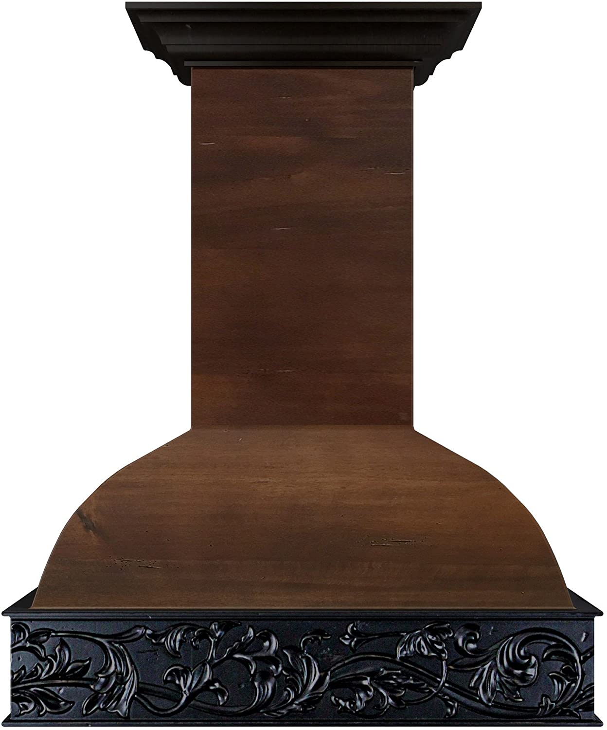 ZLINE 36 in. Wooden Wall Mount Range Hood in Antigua and Walnut - Includes Motor - 9393AR-36