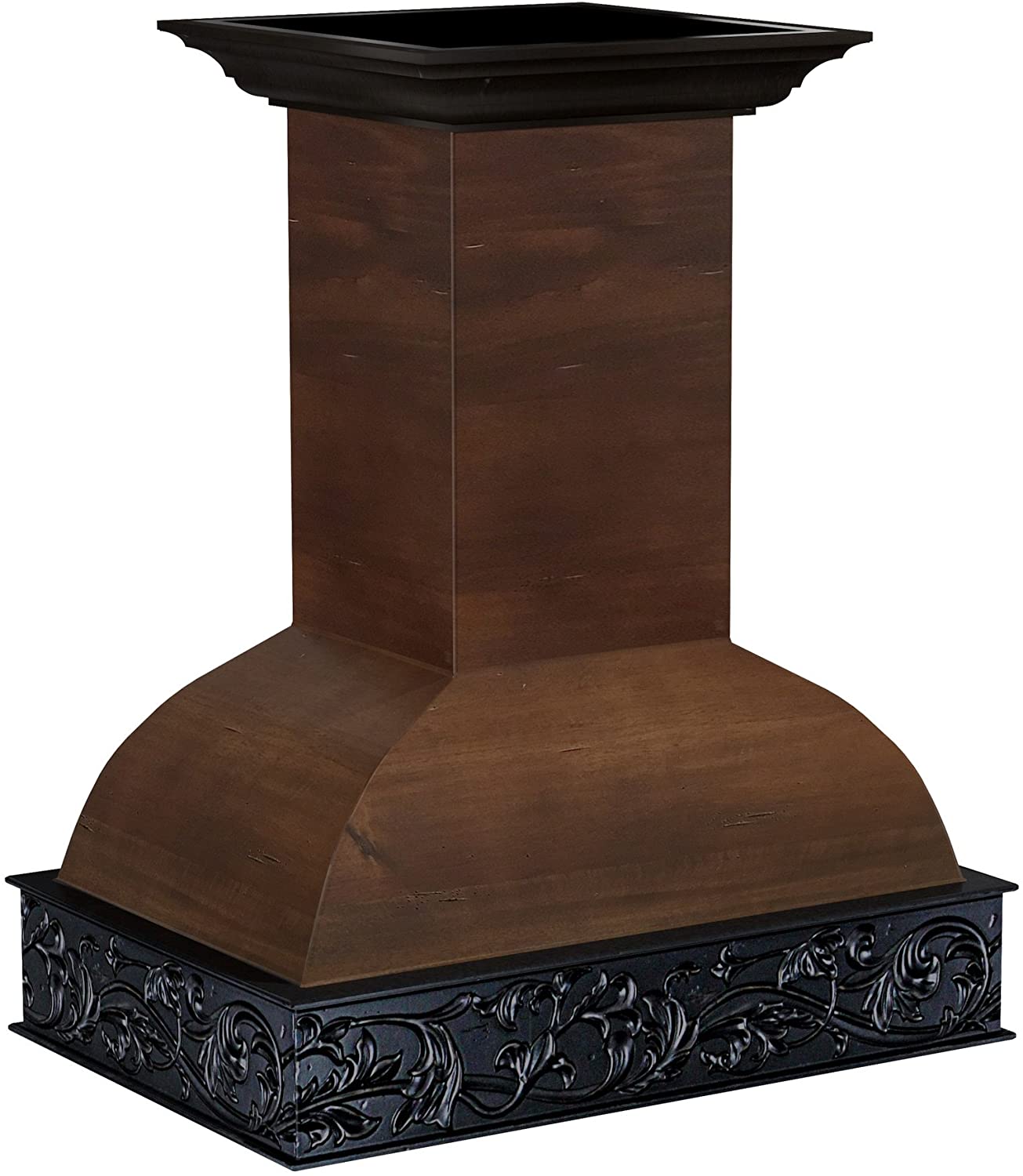 ZLINE 36 in. Wooden Wall Mount Range Hood in Antigua and Walnut - Includes Motor - 9393AR-36