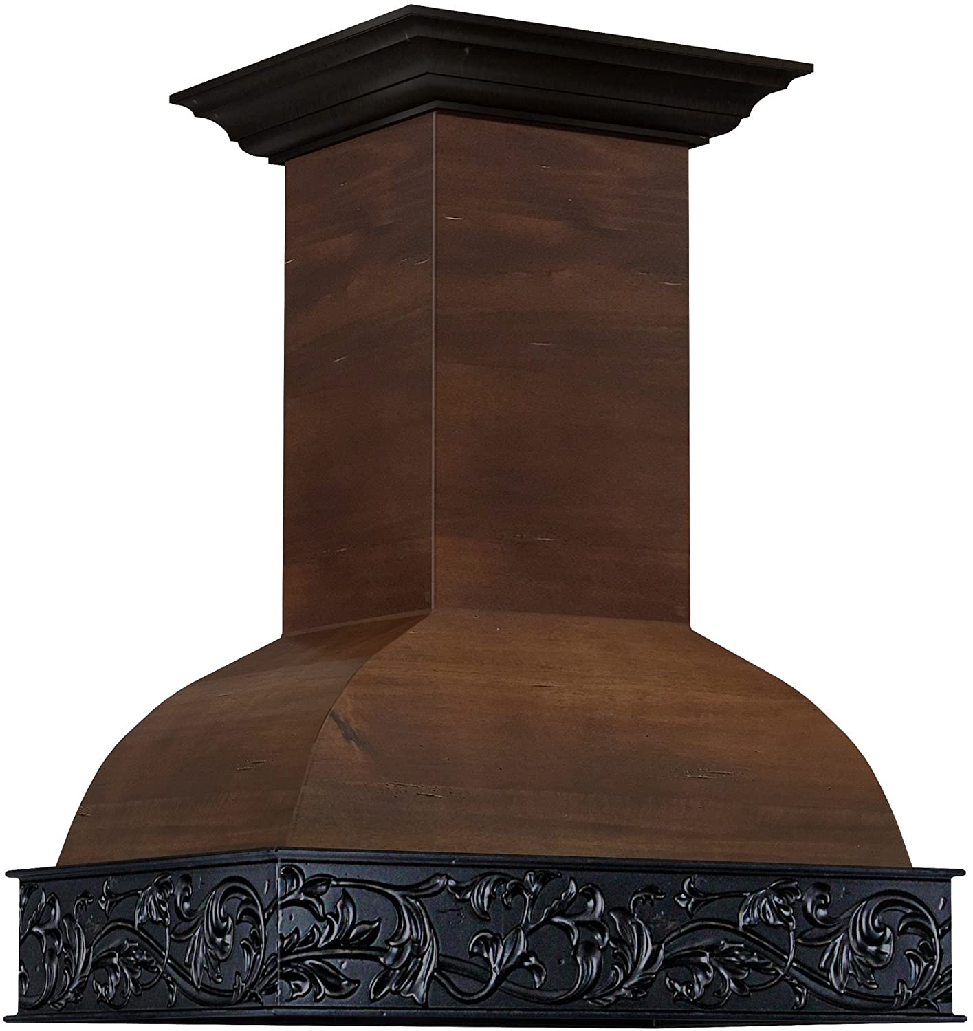 ZLINE 36 in. Wooden Wall Mount Range Hood in Antigua and Walnut - Includes Motor - 9393AR-36