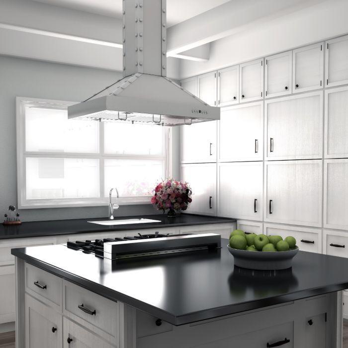 ZLINE 4-Piece Appliance Package - 30 In. Rangetop, Range Hood, Refrigerator, and Double Wall Oven in Stainless Steel - 4KPR-RTRH30-AWS