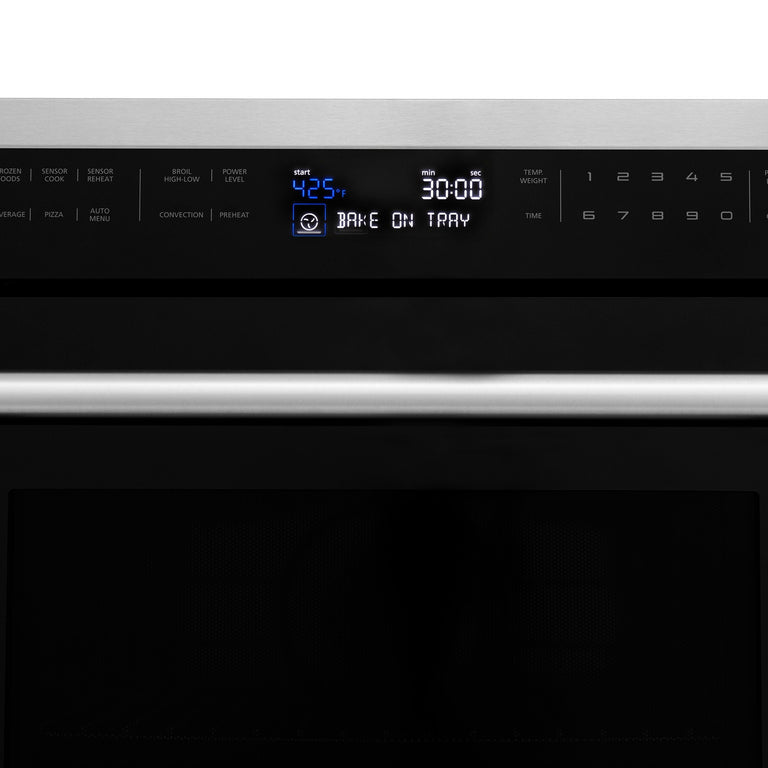 ZLINE Appliance Package - 4-Piece Appliance Package - 48 In. Rangetop, Wall Oven, Refrigerator, and Microwave Oven in Stainless Steel - 4KPR-RT48-MWAWS