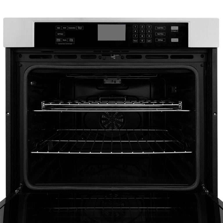 ZLINE Appliance Package - 4-Piece Appliance Package - 48 In. Rangetop, Wall Oven, Refrigerator, and Microwave Oven in Stainless Steel - 4KPR-RT48-MWAWS