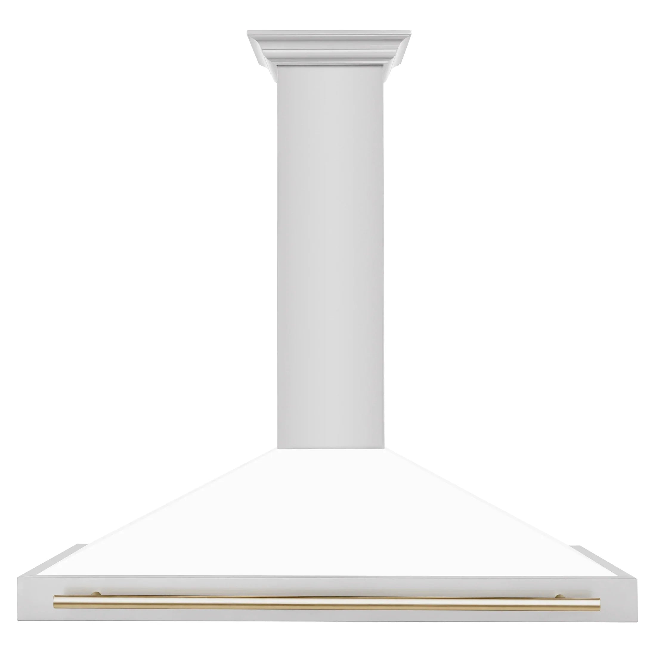 ZLINE 48" Autograph Edition Stainless Steel Range Hood with White Matte Shell KB4STZ-WM48