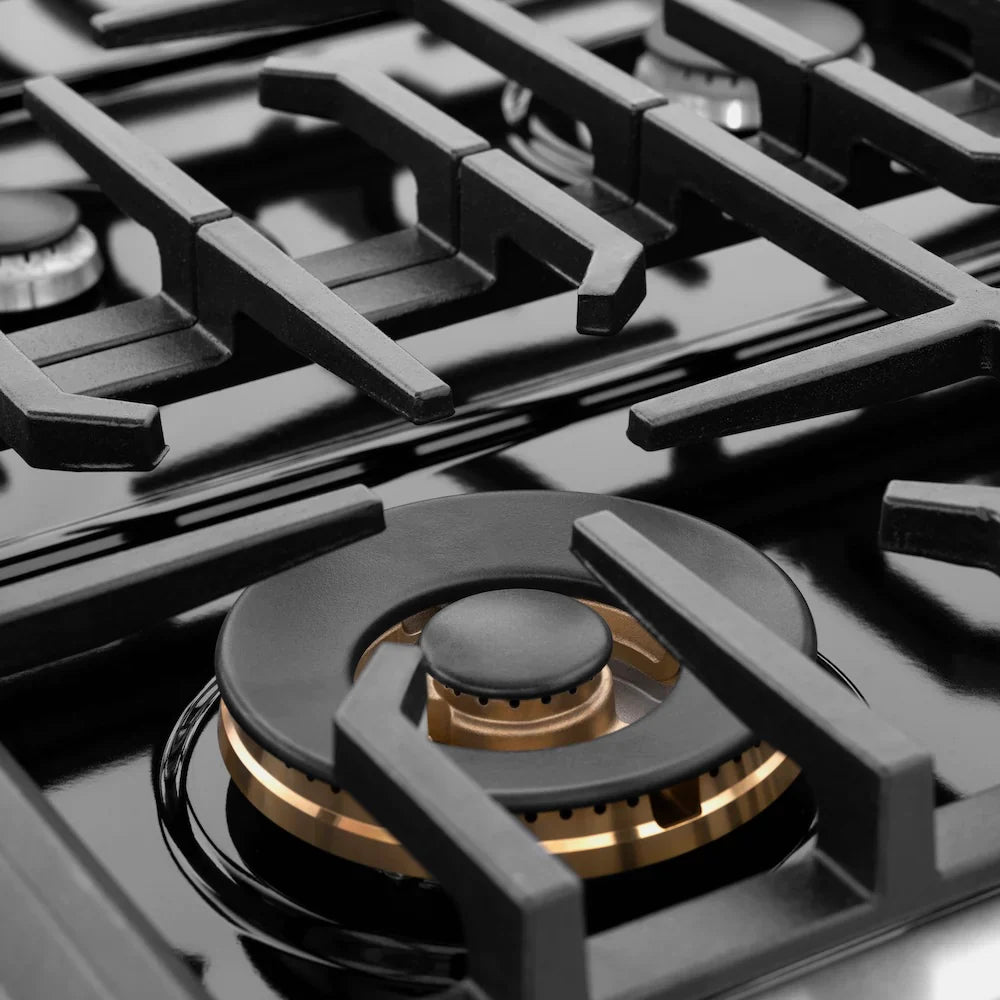 ZLINE 48 in. 6.7 cu. ft. 8 Burner Double Oven Gas Range in Stainless Steel