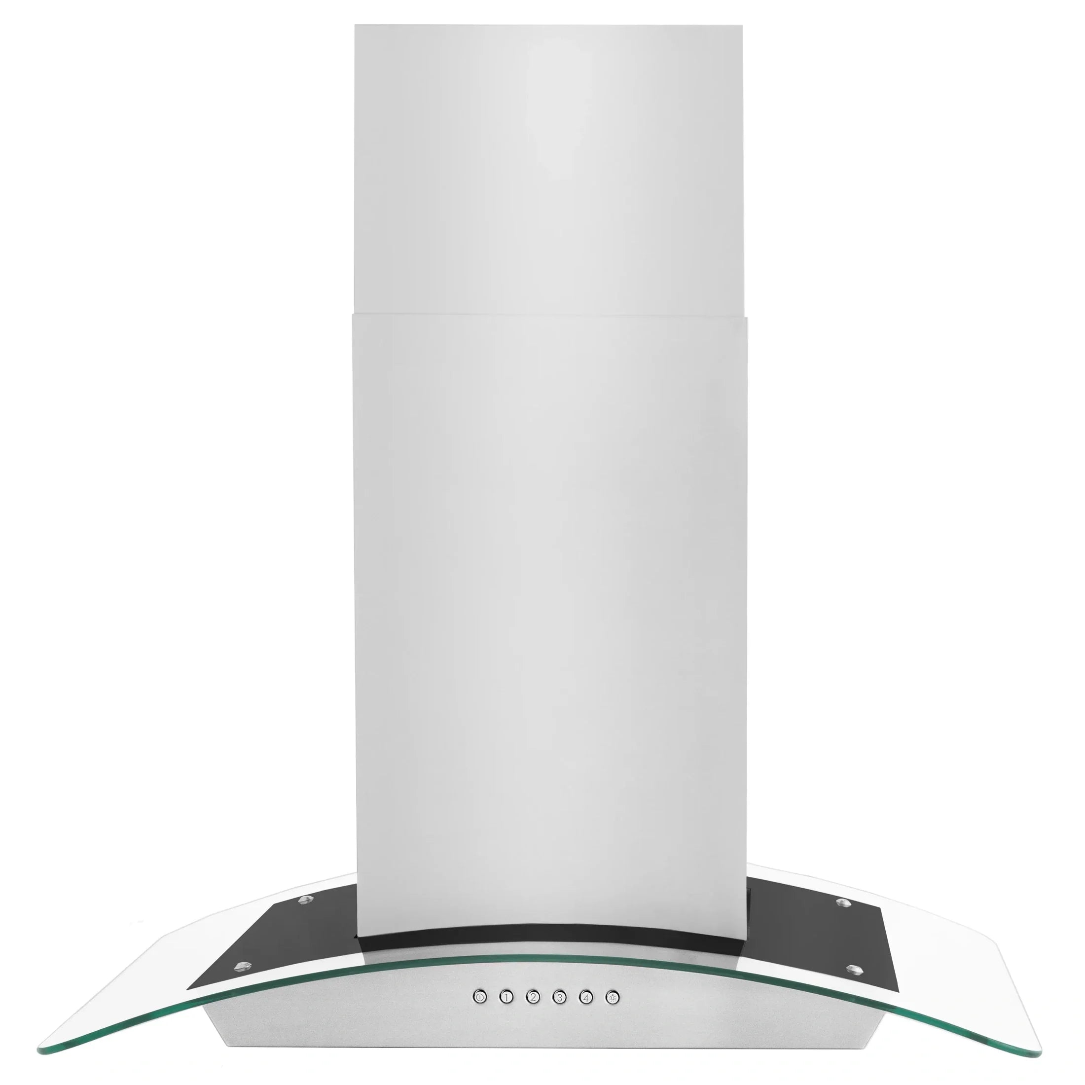 ZLINE Alpine Series Convertible Island Mount Range Hood in Stainless Steel