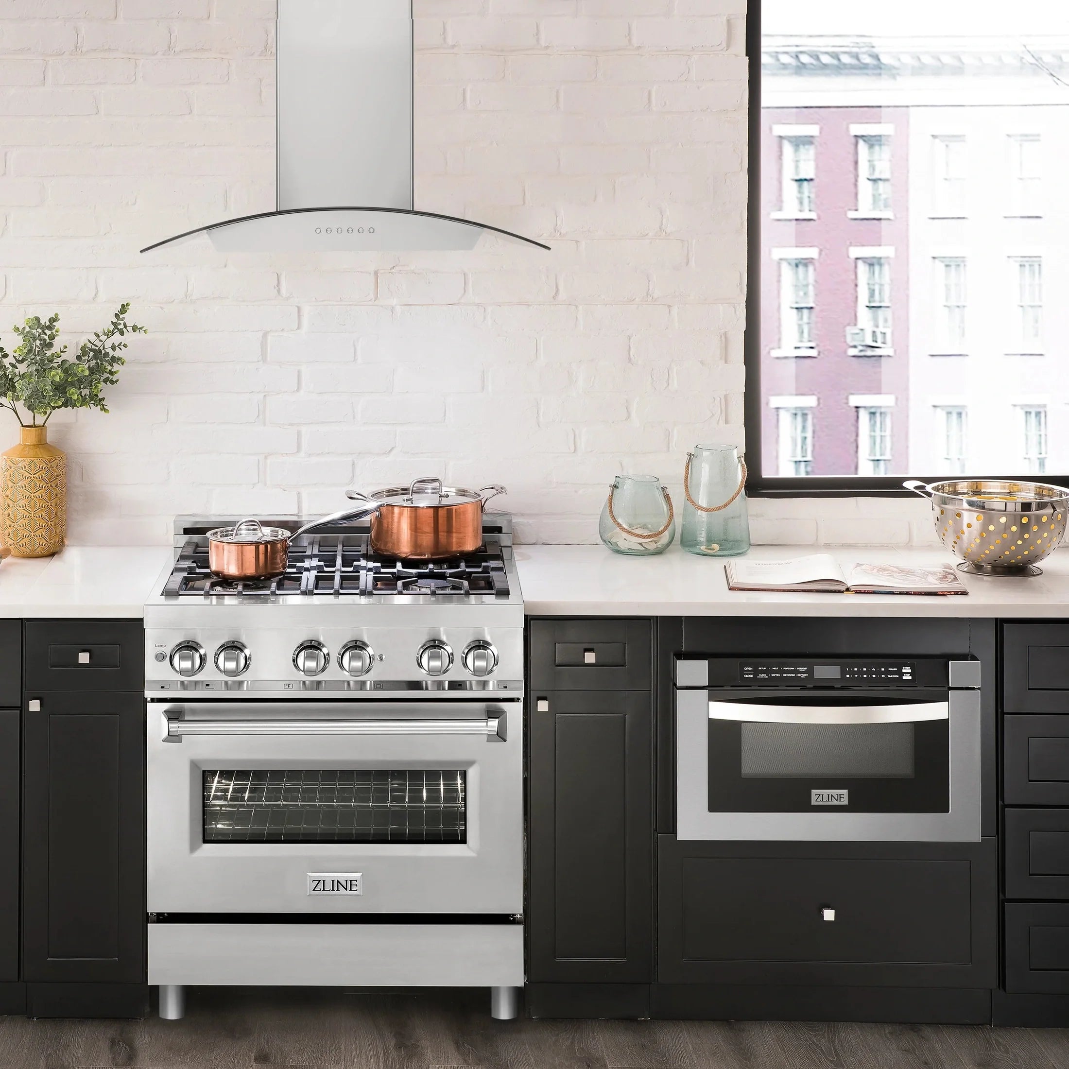 ZLINE Alpine Series Ducted Wall Mount Range Hood in Stainless Steel