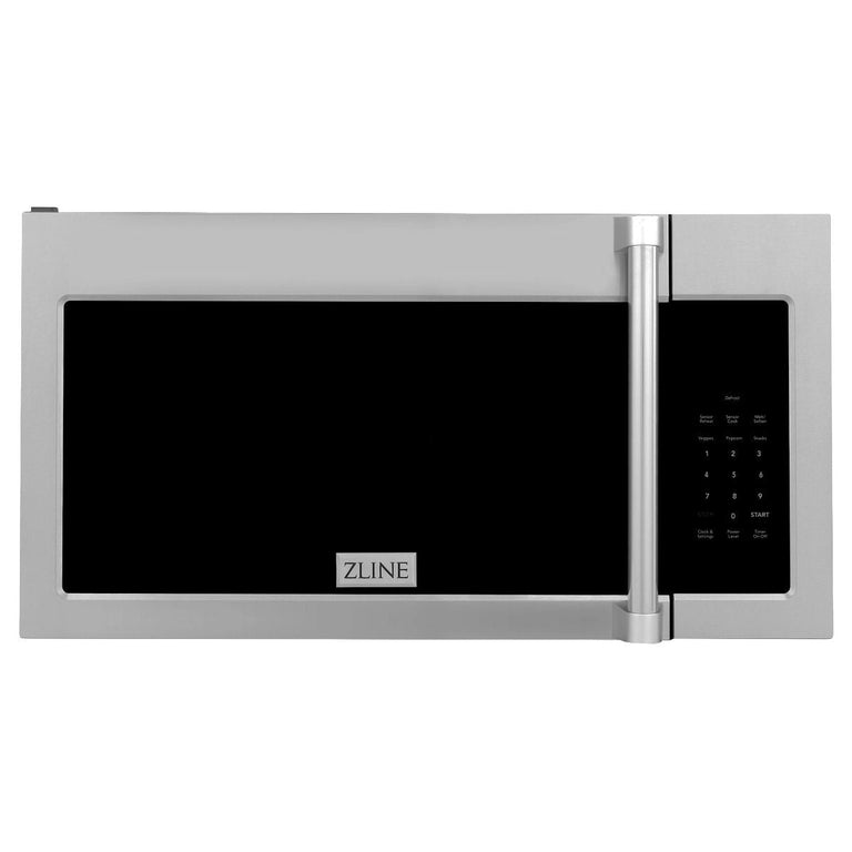 ZLINE Appliance Package - 30 in. Gas Range, Over-the-Range Microwave Refrigerator - 3KPR-RGOTRH30