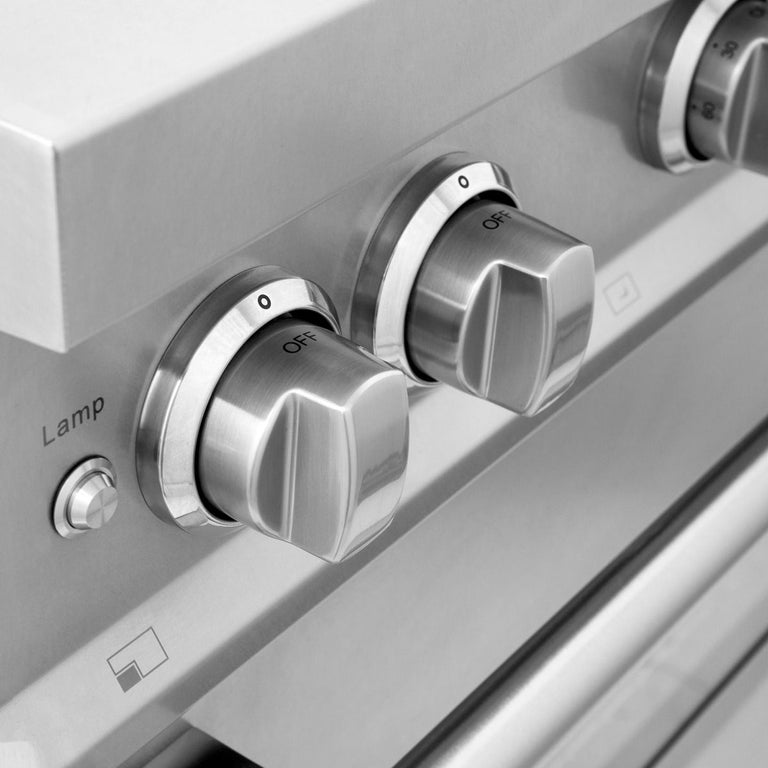 ZLINE Appliance Package - 30 in. Gas Range, Over-the-Range Microwave Refrigerator - 3KPR-RGOTRH30