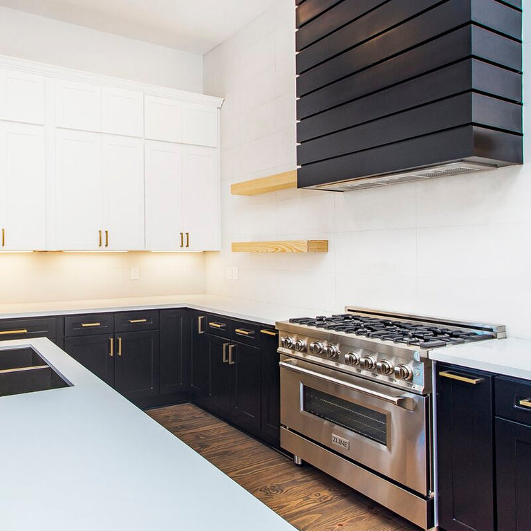 ZLINE Appliance Package - 36 in. Gas Range, Range Hood, Dishwasher - 3KP-RGRH36-DW