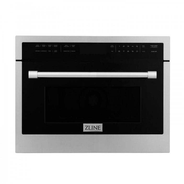 ZLINE Appliance Package - 36 In. Gas Range, Range Hood, Microwave Oven in Stainless Steel, 3KP-RGRHMWO-36