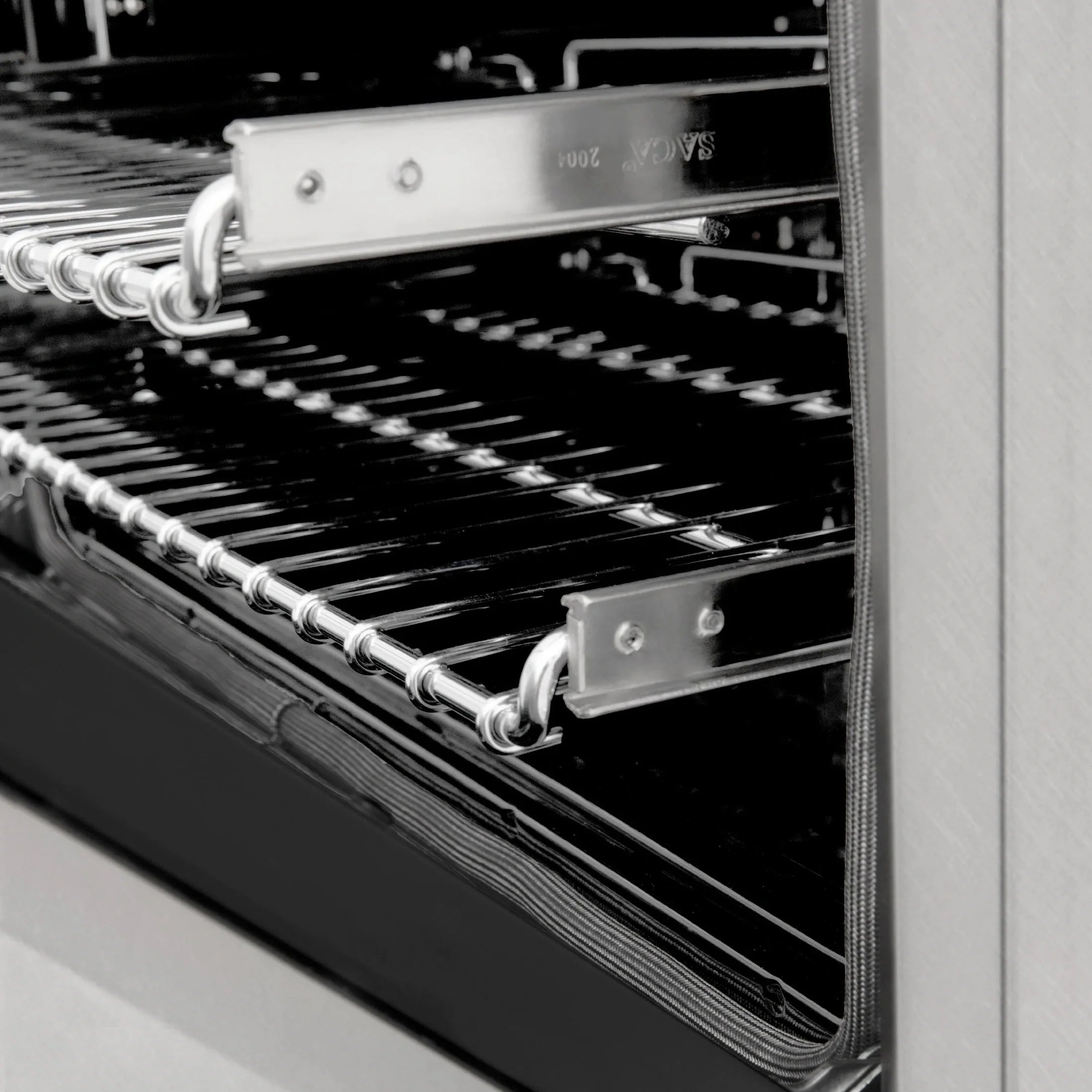 ZLINE Autograph Edition 24" 2.8 cu. ft. Range with Gas Stove and Gas Oven in DuraSnow Stainless Steel with Champagne Bronze Accents