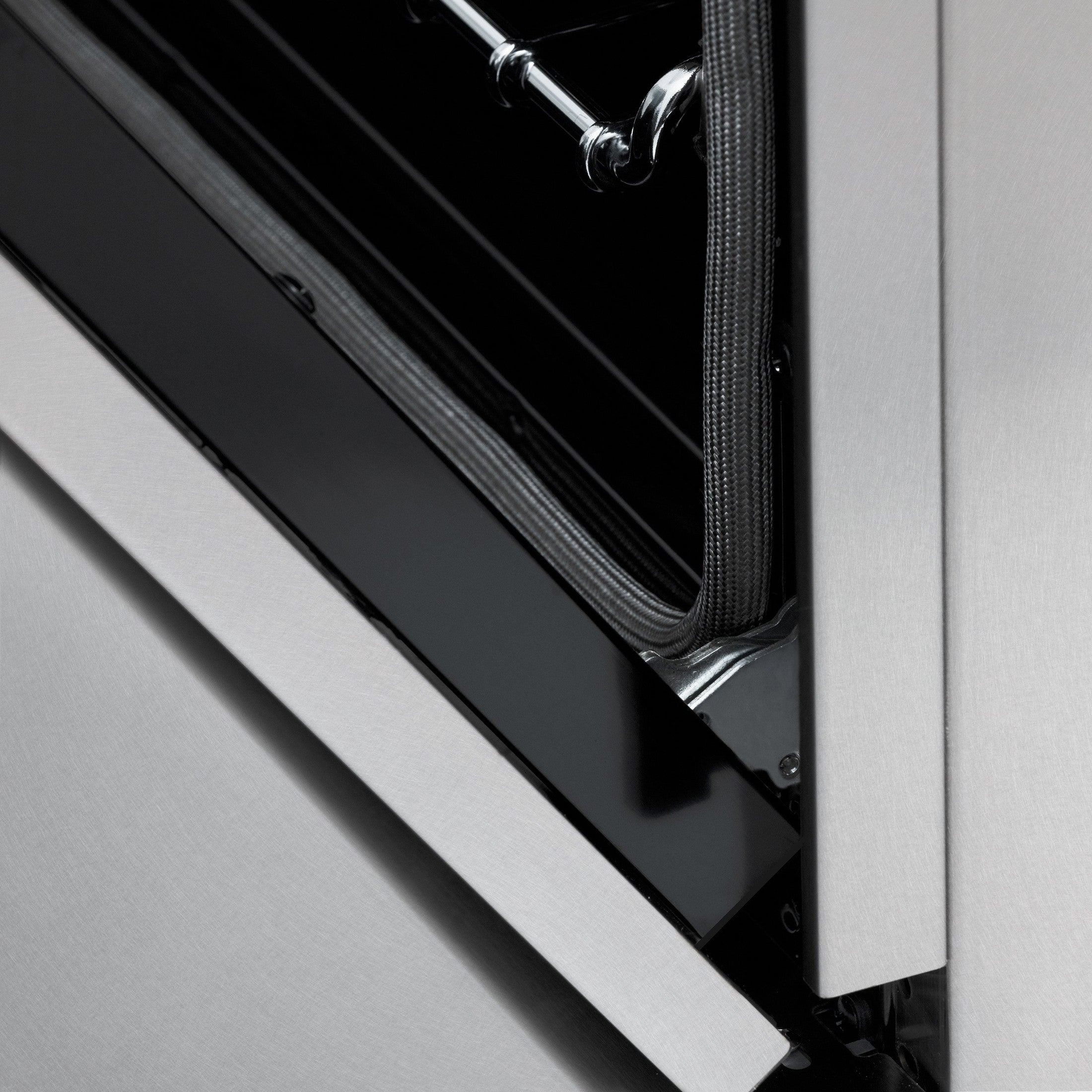 ZLINE Autograph Edition 30" 4.0 cu. ft. Dual Fuel Range with Gas Stove and Electric Oven in DuraSnow Stainless Steel with Accents