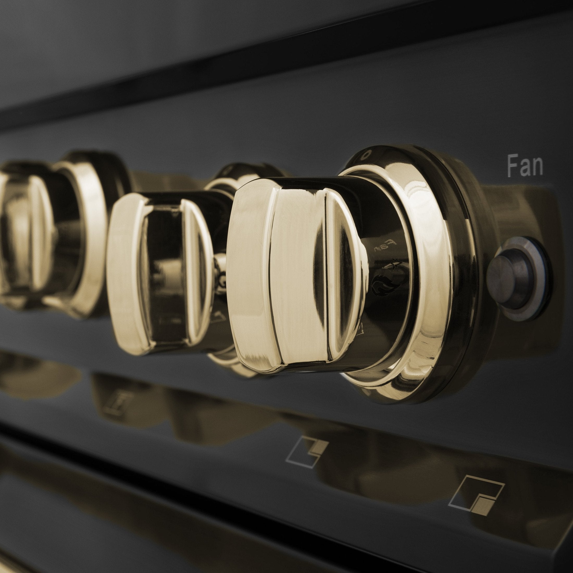 ZLINE Autograph Edition 30" 4.0 cu. ft. Range with Gas Stove and Gas Oven in Black Stainless Steel with Accents