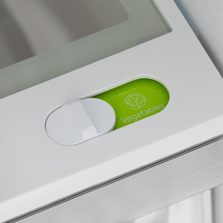 ZLINE Autograph Edition 36-Inch 22.5 cu. ft 4-Door French Door Refrigerator with Ice Maker in Stainless Steel with Polished Gold Square Handles RFMZ-36-FG