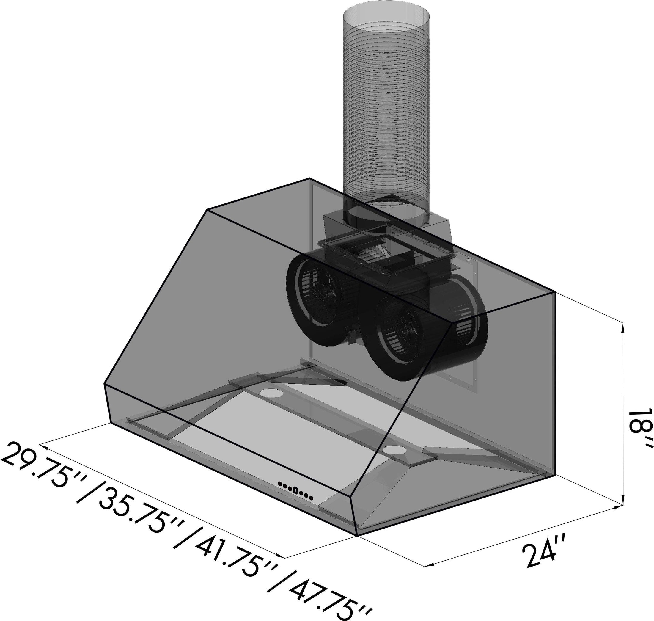 ZLINE Designer Series Under Cabinet Range Hood