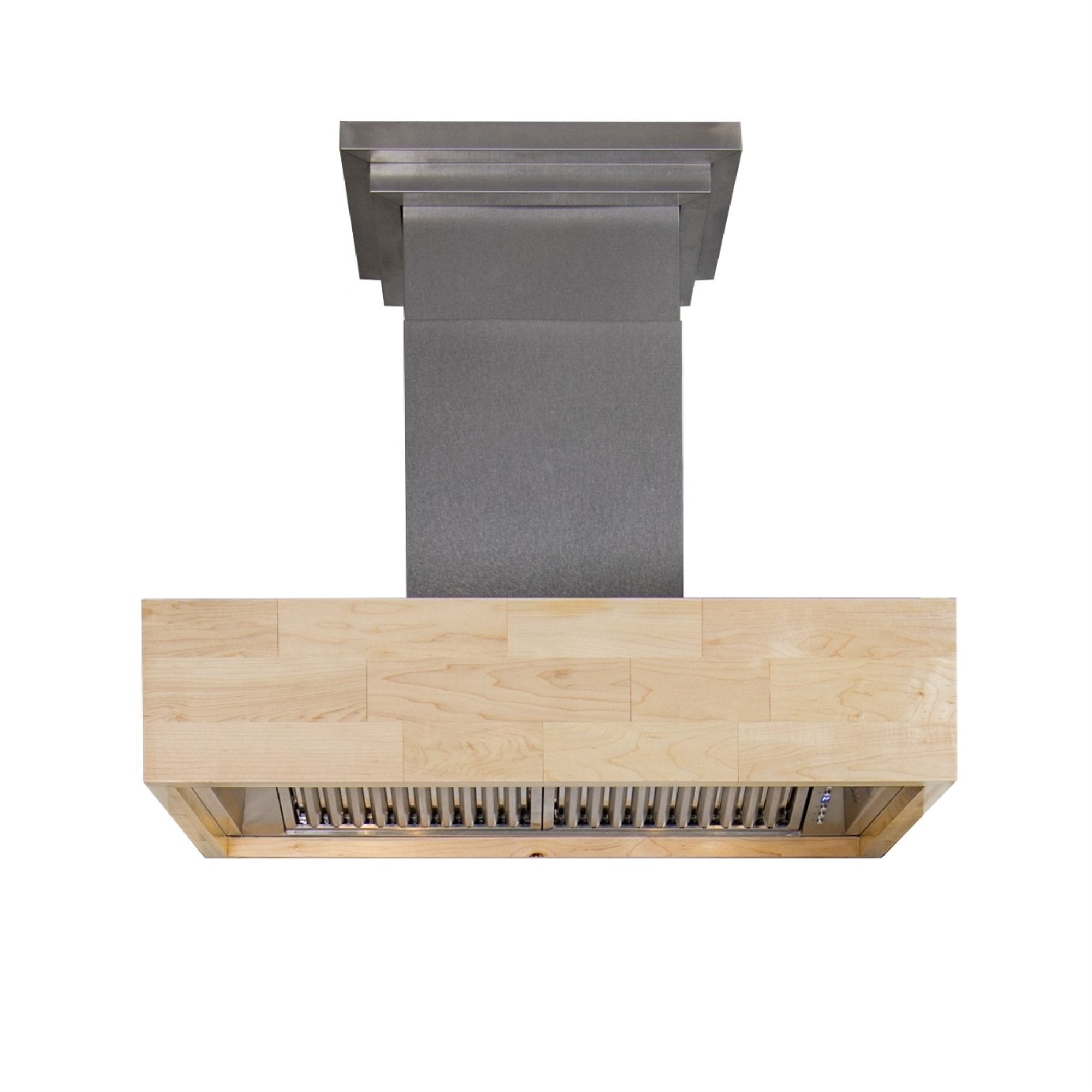 ZLINE Designer Series Wooden Wall Mount Range Hood in Butcher Block - 681M