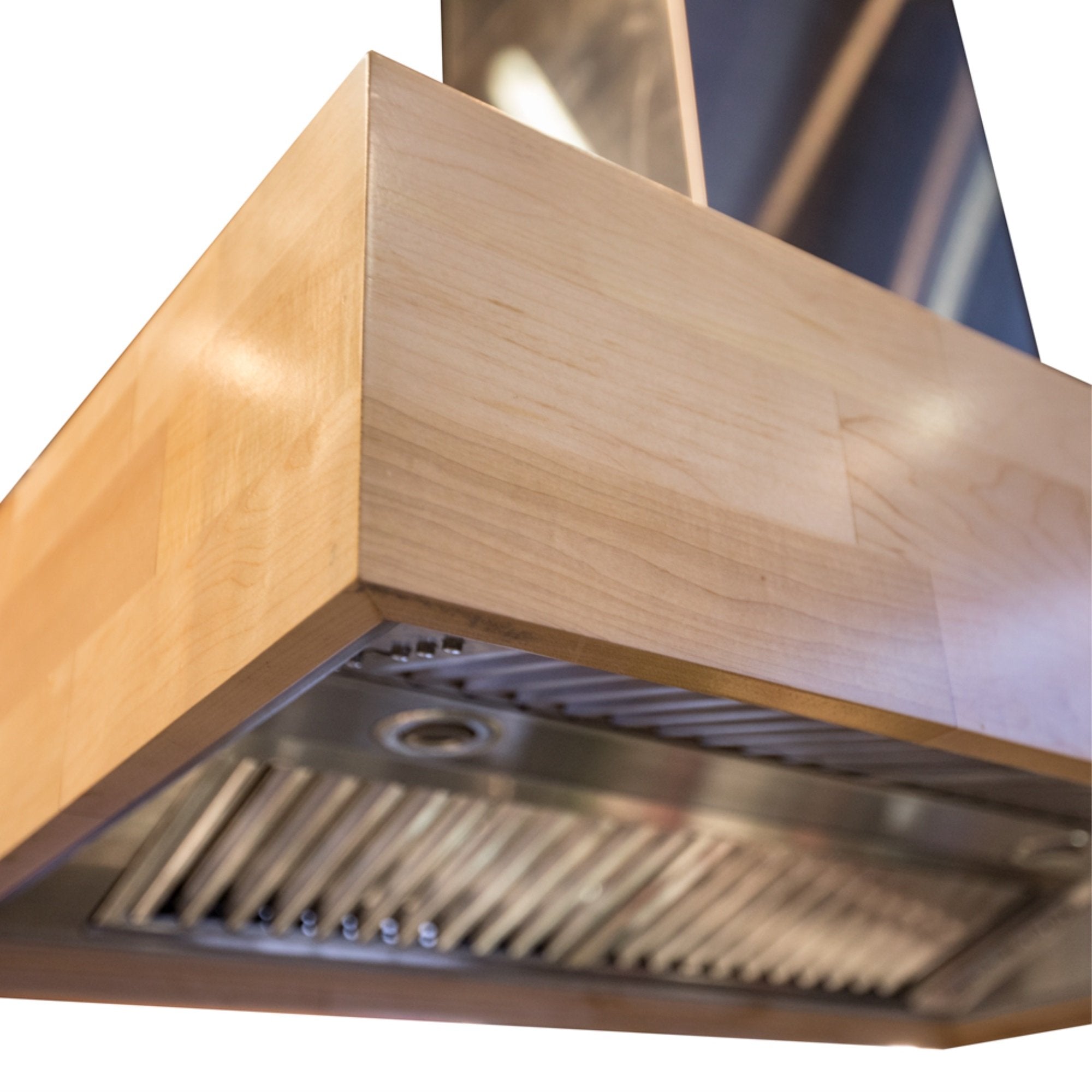 ZLINE Designer Series Wooden Wall Mount Range Hood in Butcher Block - 681M