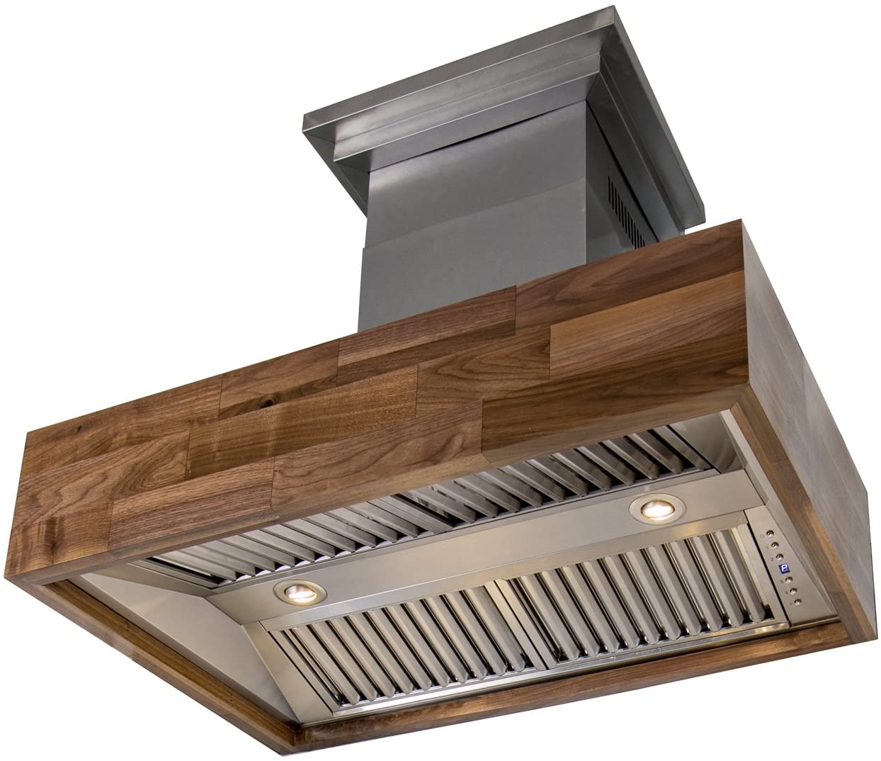 ZLINE Designer Series Wooden Wall Mount Range Hood in Butcher Block