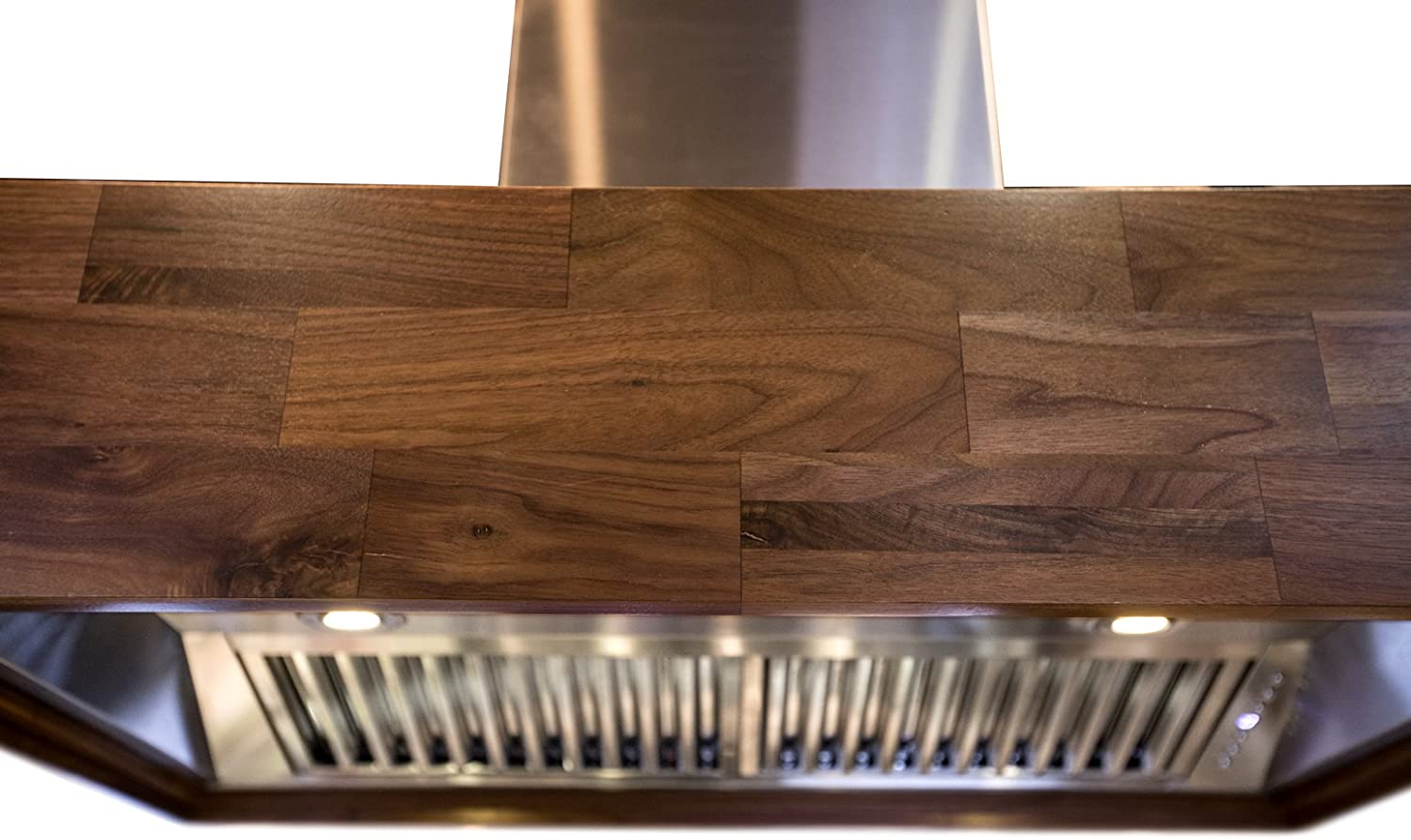 ZLINE Designer Series Wooden Wall Mount Range Hood in Butcher Block