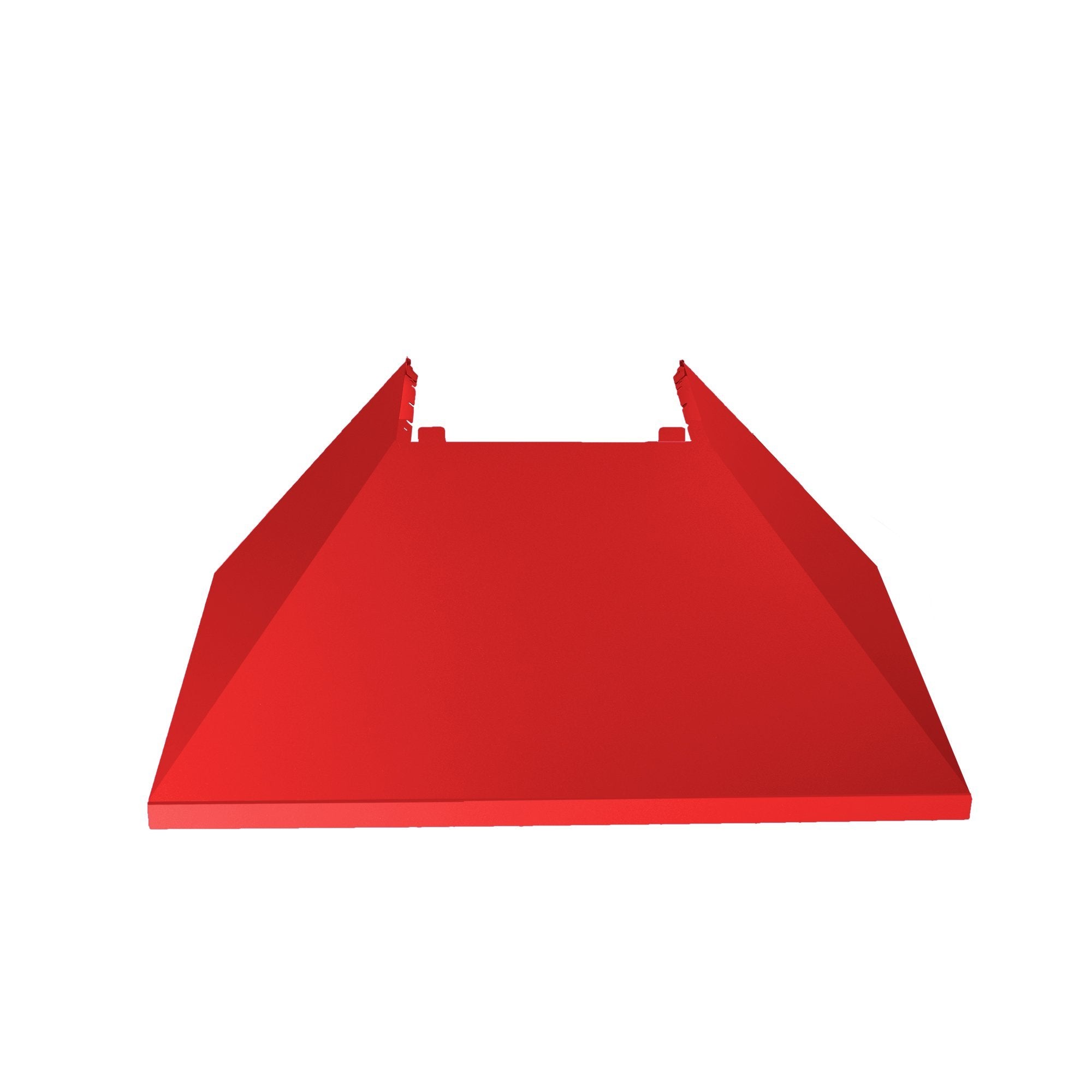 ZLINE DuraSnow Stainless Steel Range Hood with Red Matte Shell