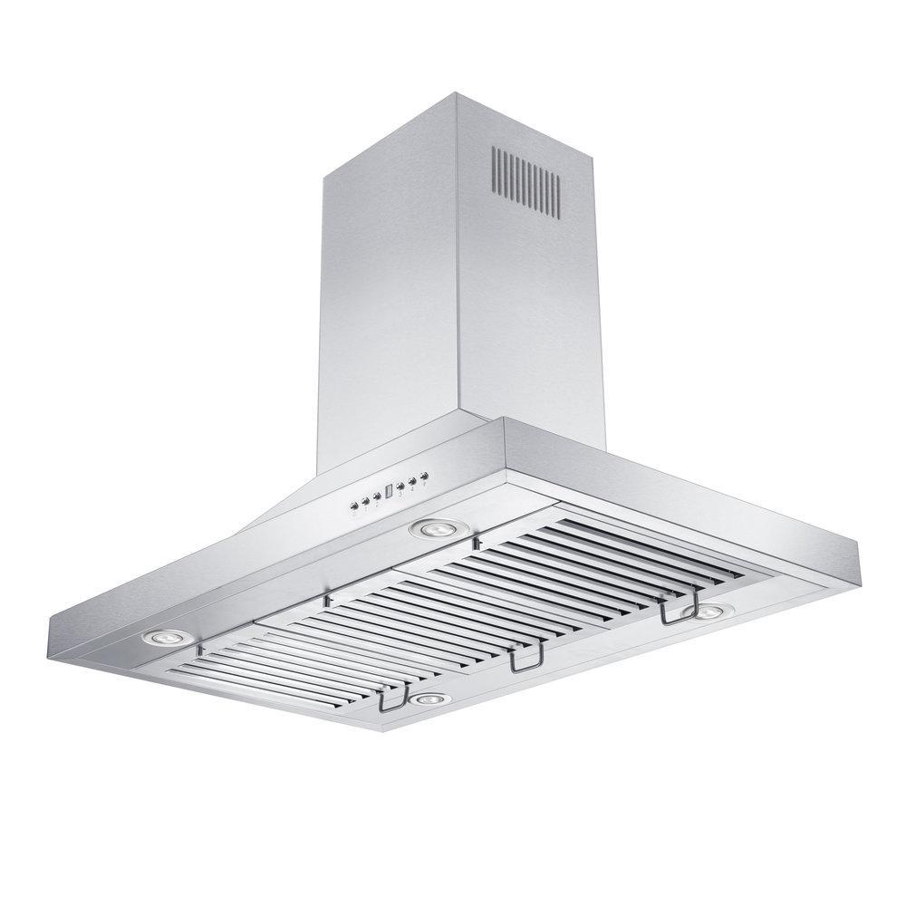 ZLINE Island Mount Range Hood in Stainless Steel