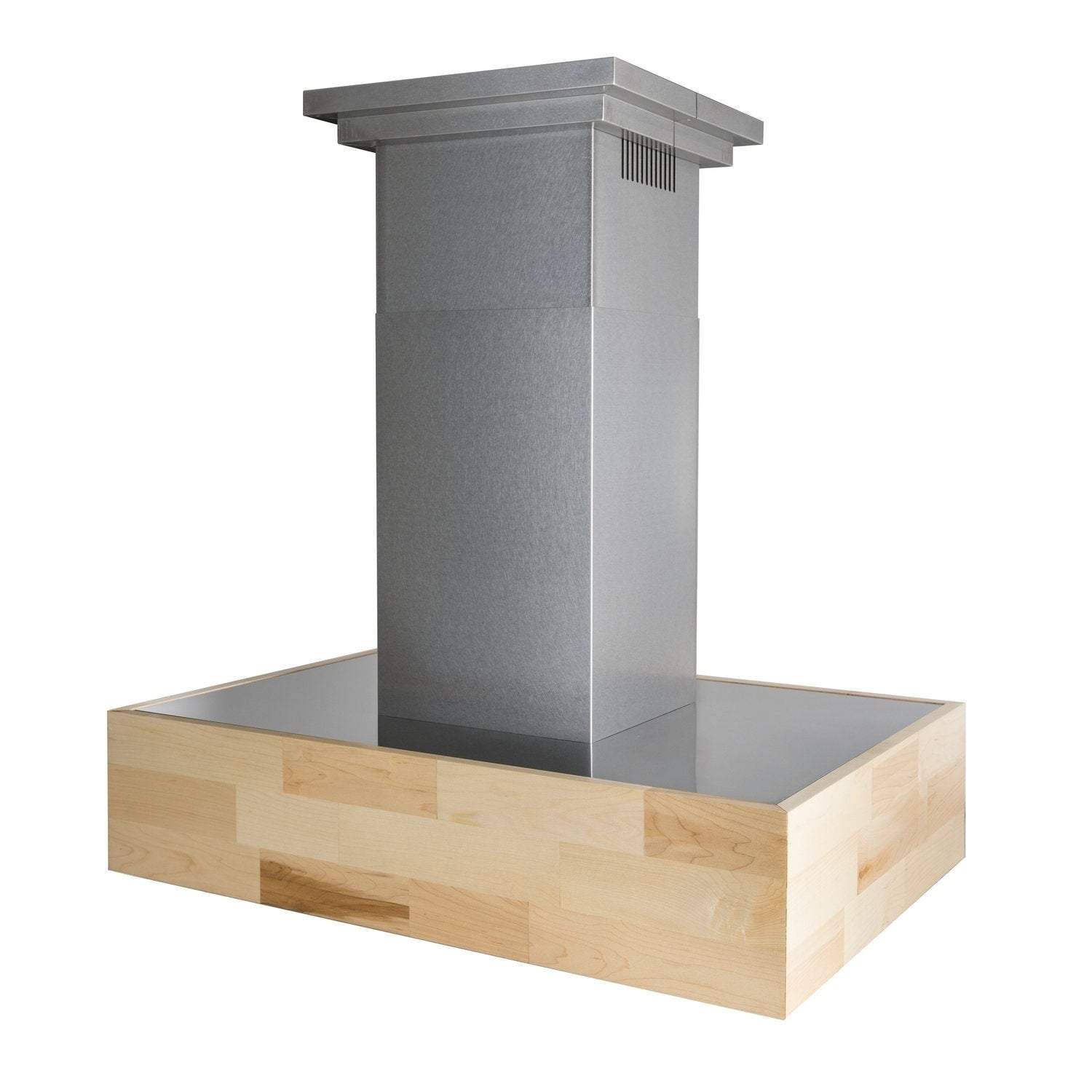 ZLINE Remote Blower Designer Series Wooden Island Mount Range Hood