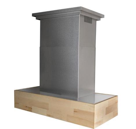 ZLINE Remote Blower Designer Series Wooden Wall Mount Range Hood in Butcher Block - 681M-RS-400