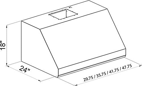 ZLINE Under Cabinet Range Hood in Stainless Steel - 432