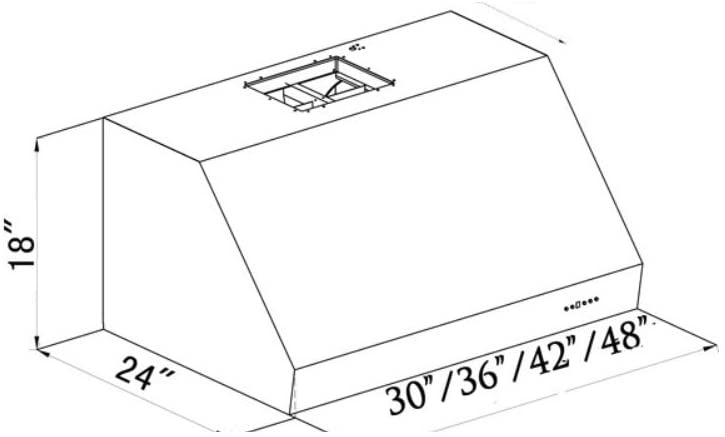 ZLINE Under Cabinet Range Hood in Stainless Steel - 686
