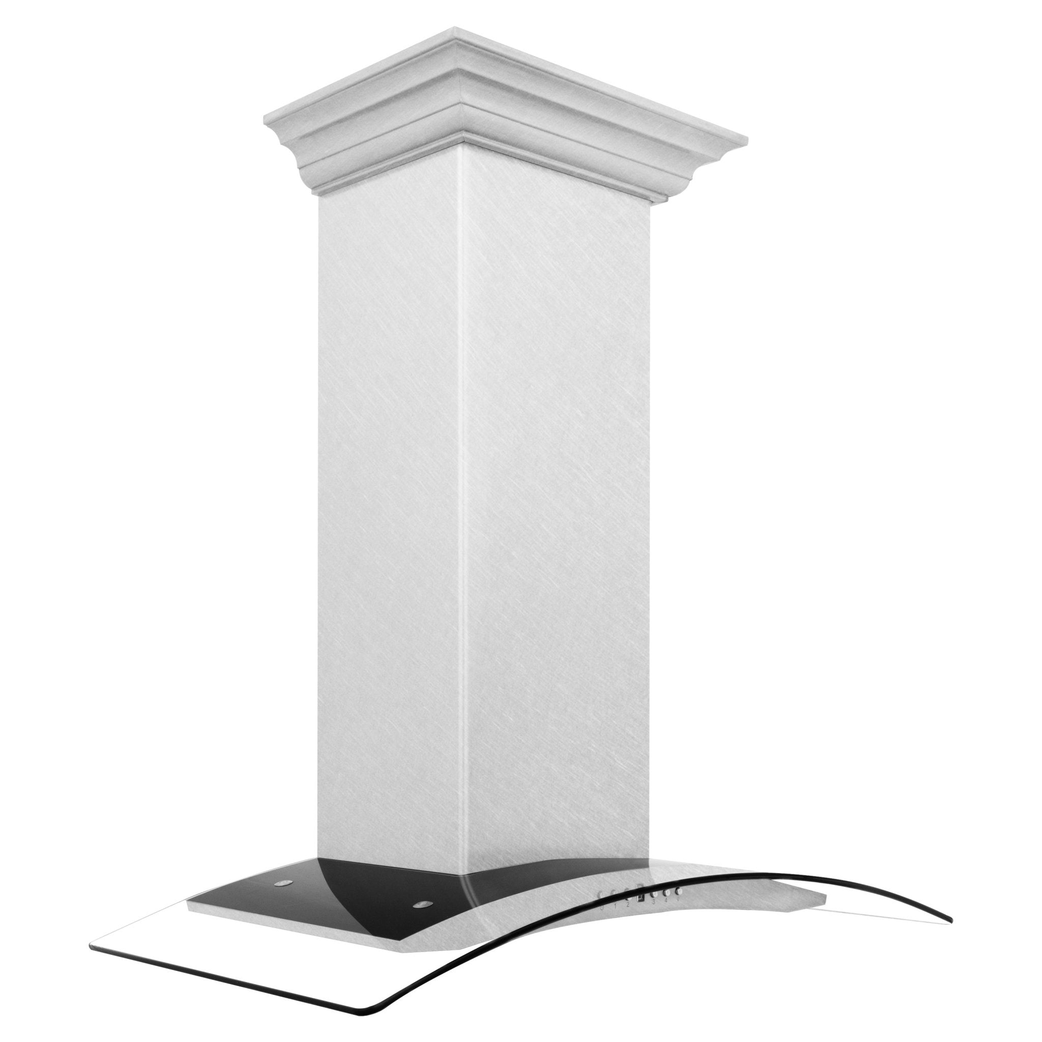 ZLINE Wall Mount Range Hood in DuraSnow Stainless Steel & Glass