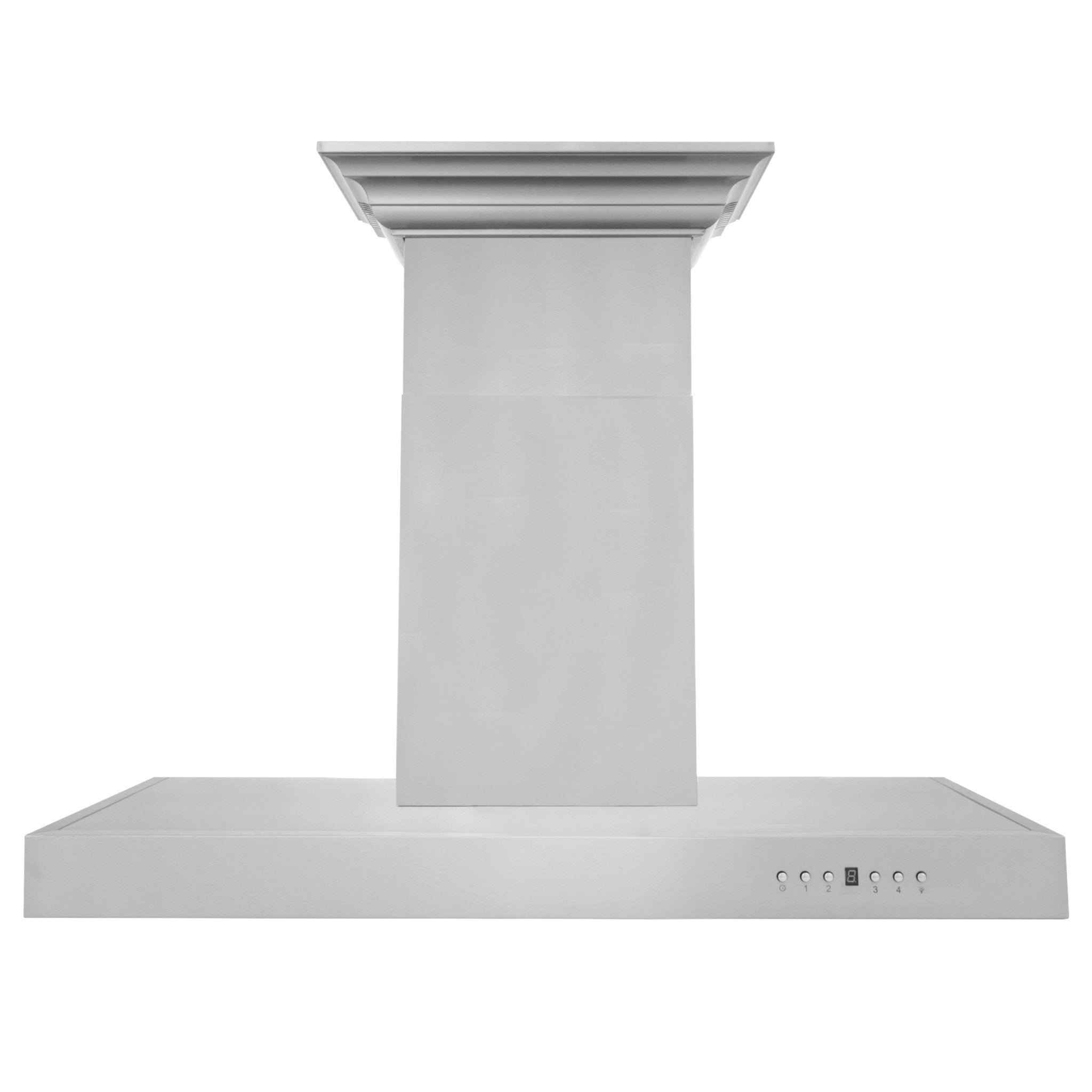 ZLINE Wall Mount Range Hood in Stainless Steel with Built-in CrownSound Bluetooth Speakers - KECRN-BT