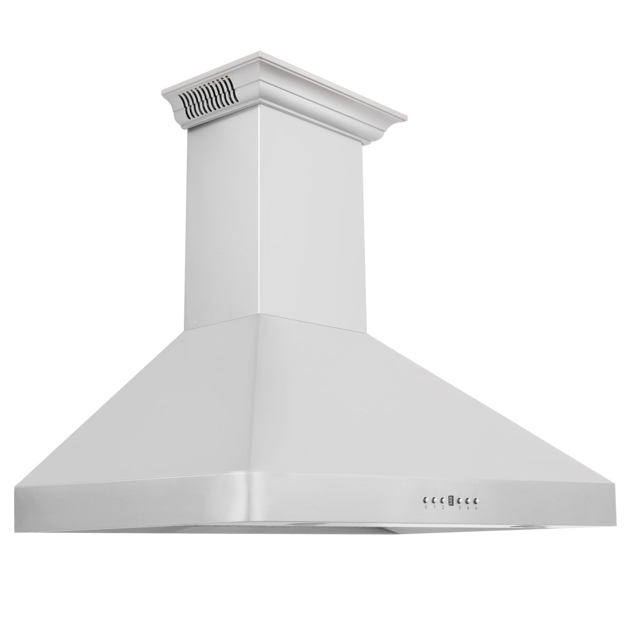ZLINE Wall Mount Range Hood in Stainless Steel with Built-in CrownSound Bluetooth Speakers - KF2CRN-BT-36