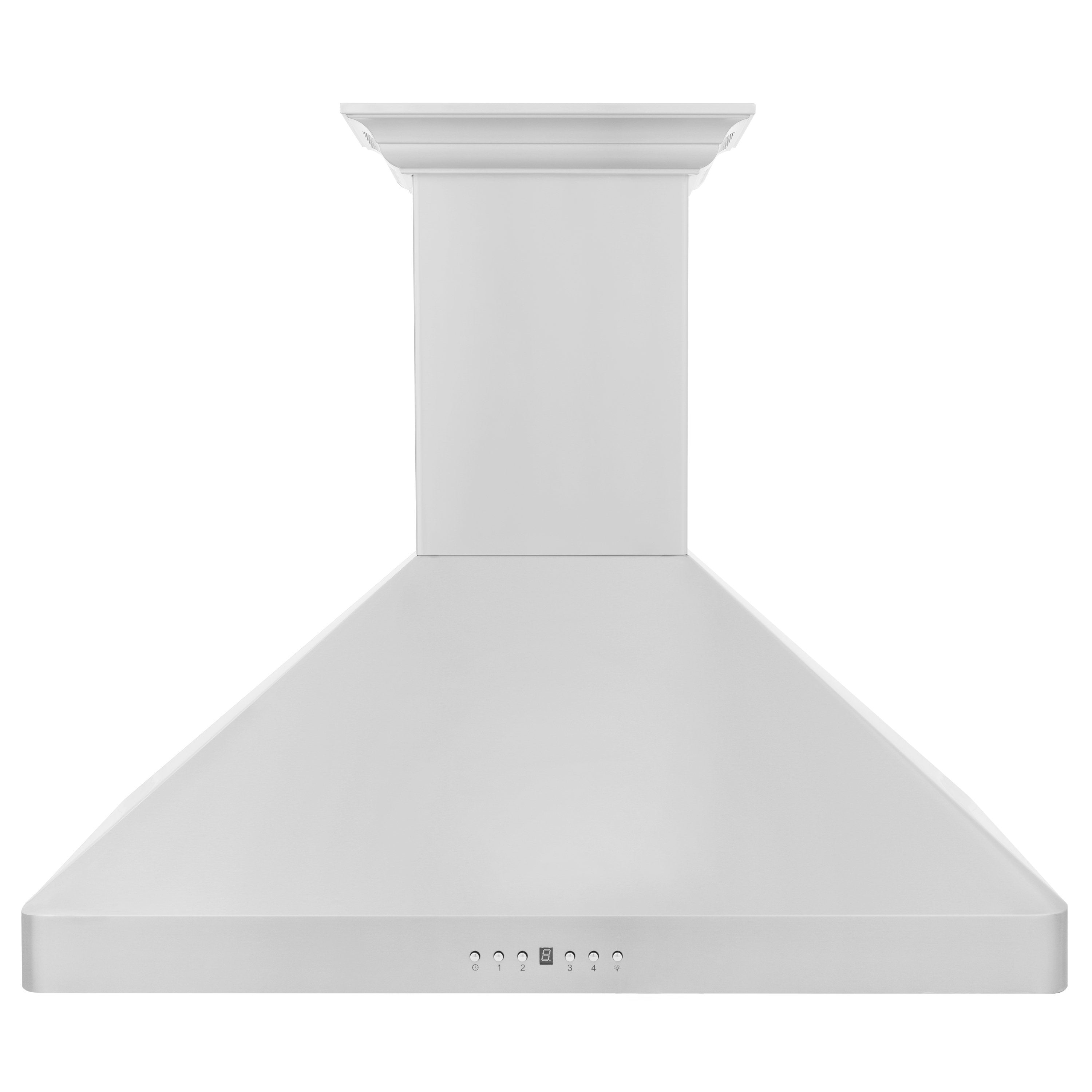 ZLINE Wall Mount Range Hood in Stainless Steel with Built-in CrownSound Bluetooth Speakers - KF2CRN-BT-36