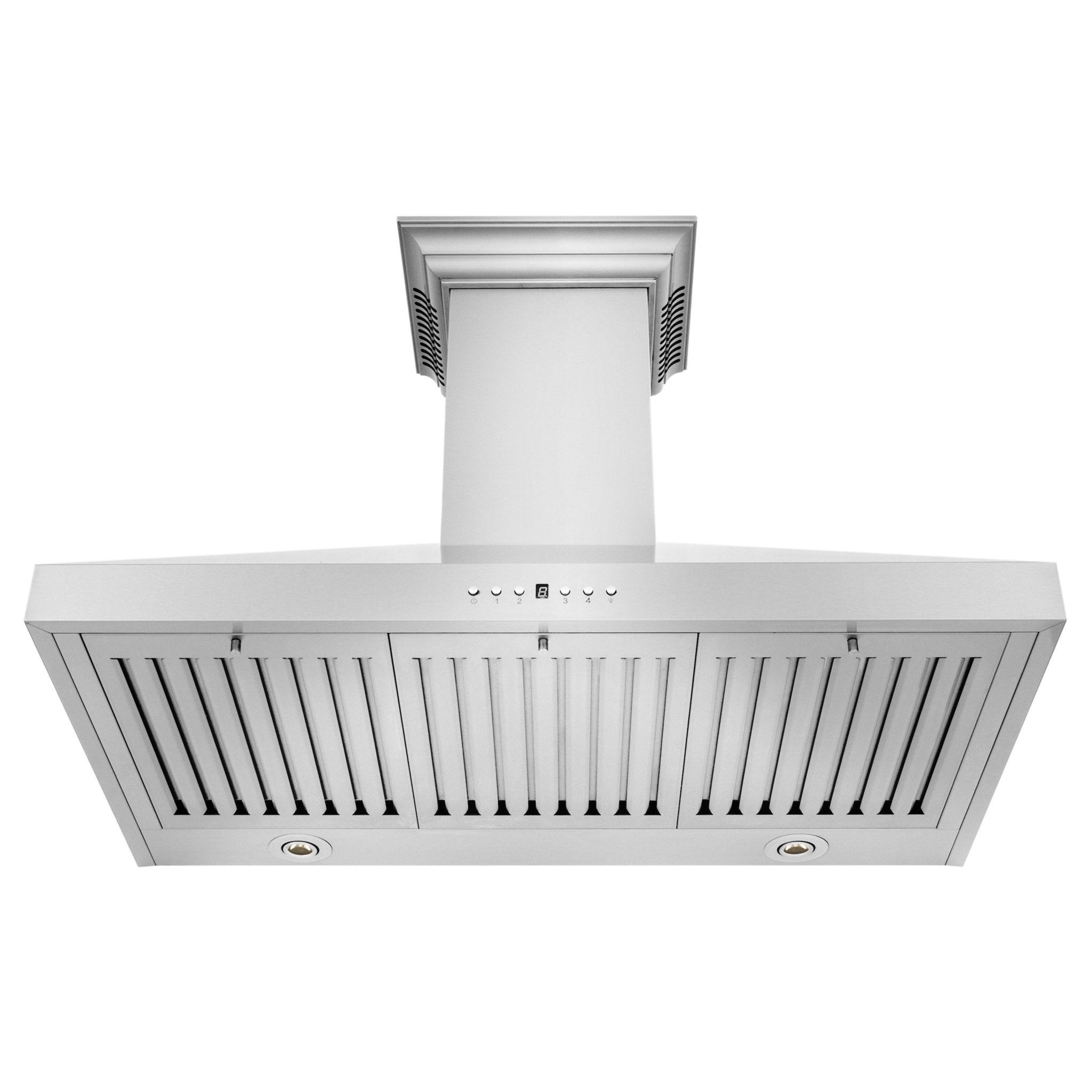 ZLINE Wall Mount Range Hood in Stainless Steel with Built-in CrownSound Bluetooth Speakers - KL3CRN-BT