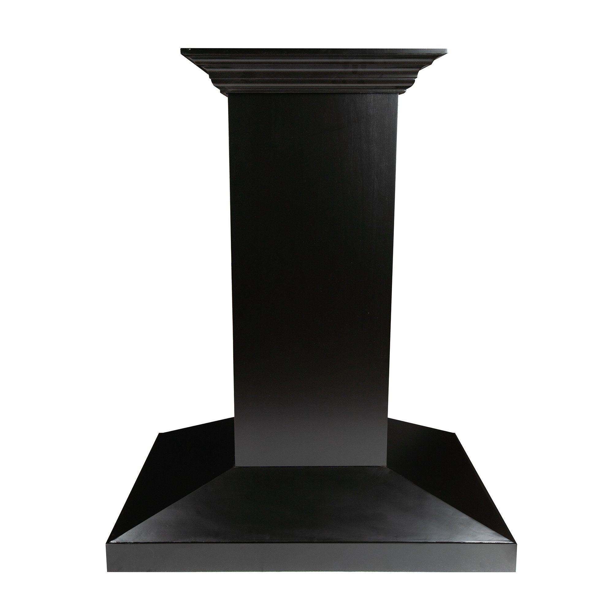 ZLINE Wooden Island Mount Range Hood in Black