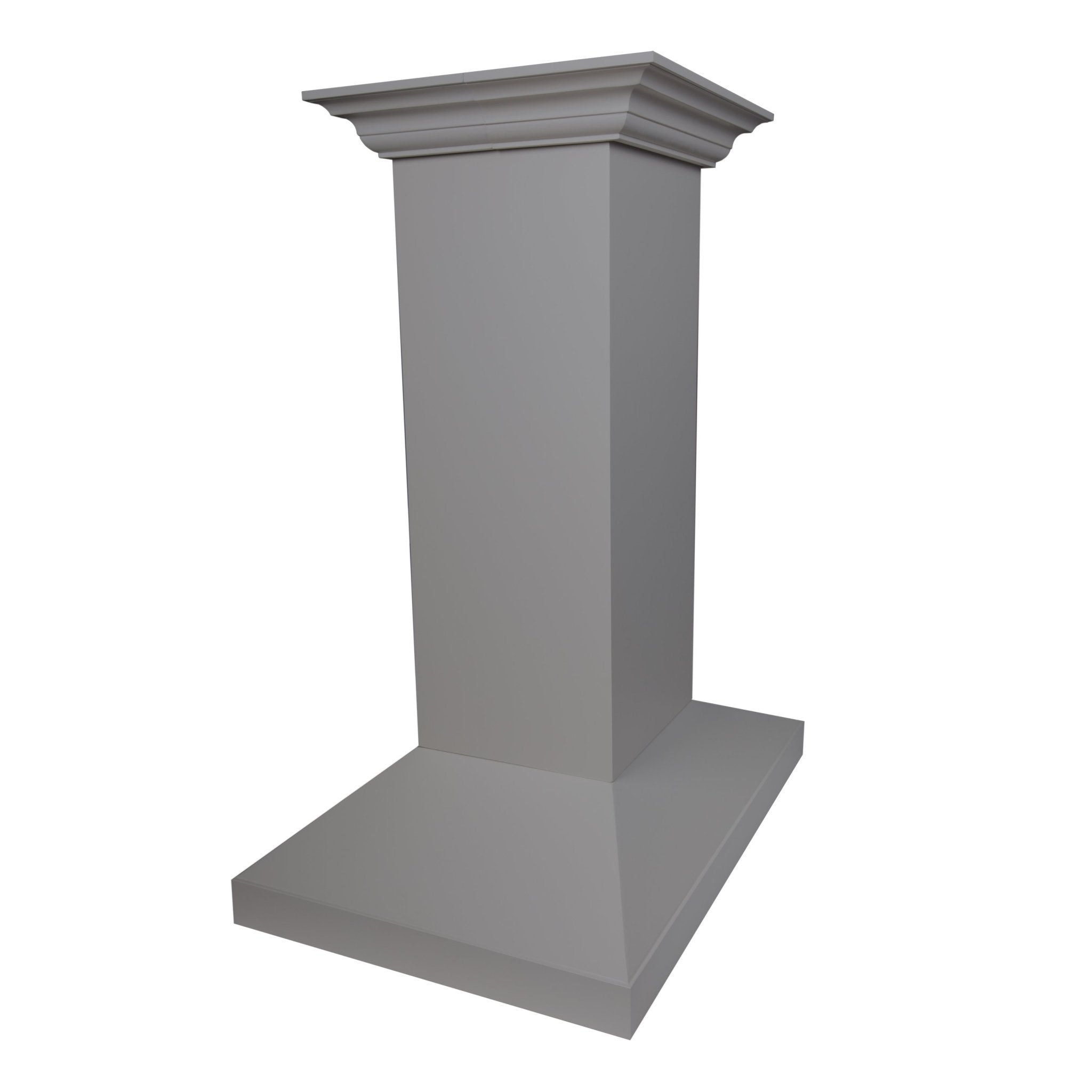 ZLINE Wooden Island Mount Range Hood in Gray - Includes Motor - KBiUU