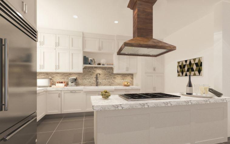 ZLINE Wooden Island Mount Range Hood in Walnut - Includes Remote Motor - KBiRR-RS-400
