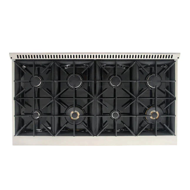 Kucht Signature 48" Pro-Style Dual Fuel Range in Black Oven Door & Gold KDF482-K-GOLD