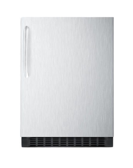 Summit 24" Wide Frost-Free Built-In All-Refrigerator With Towel Bar Handle - FF64BXSSTB