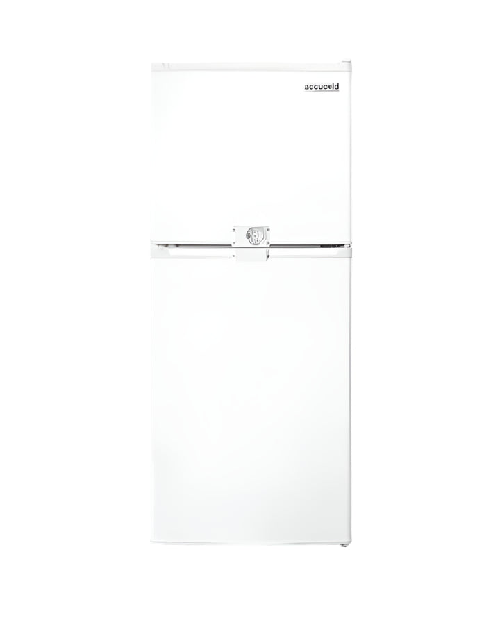 Summit 19" Wide Two-Door Refrigerator-Freezer with Combination Lock
