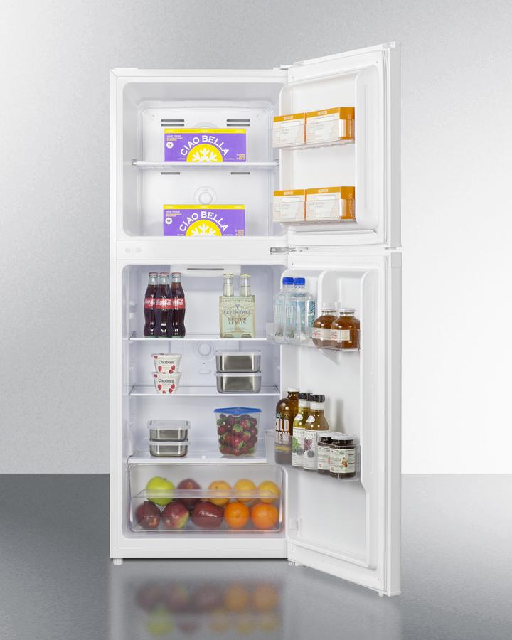 Summit 22" Wide Frost-Free 7 Cu.Ft. Refrigerator-Freezer in White