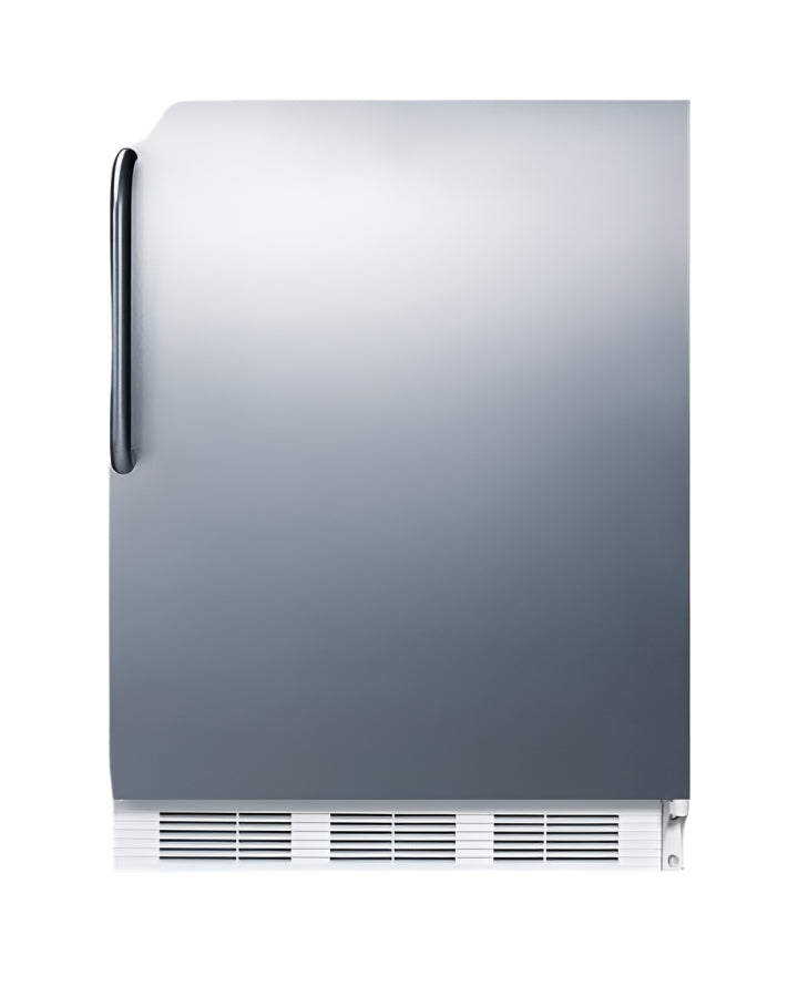 Summit 24" Wide Built-In All-Refrigerator With Towel Bar Handle